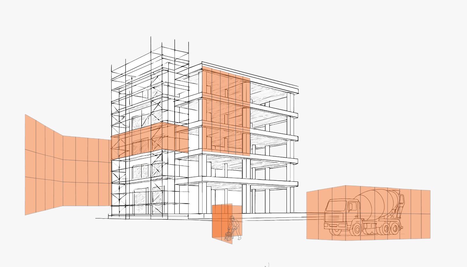 Diagrama de usos de FLEXNOISE en obra